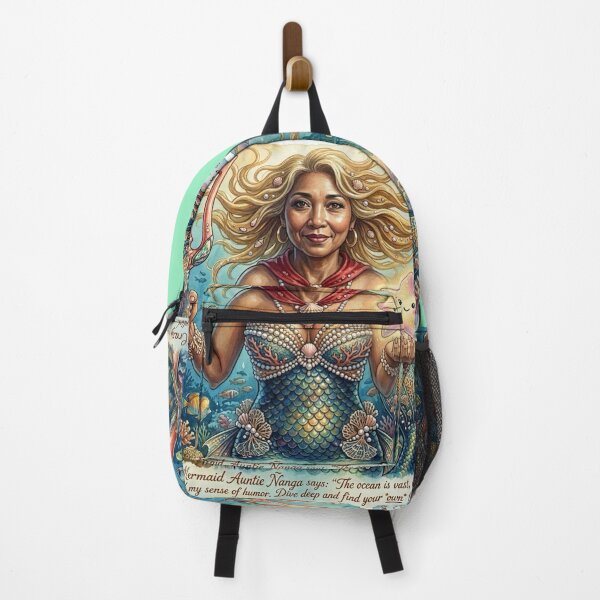 Item preview, Crazy Mermaid Auntie Ñanga: Tropical Ocean Fantasy Art designed and sold by KabronX.