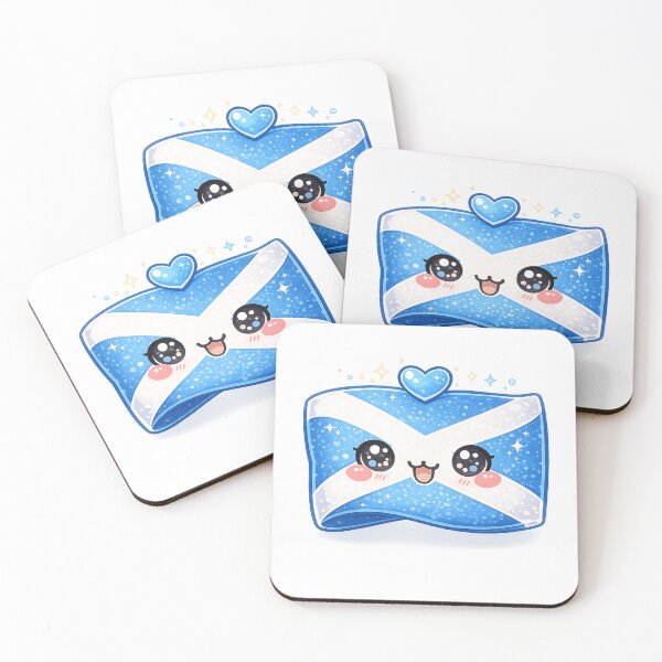 Item preview, Scotland Flag Kawaii designed and sold by redsharkuk.