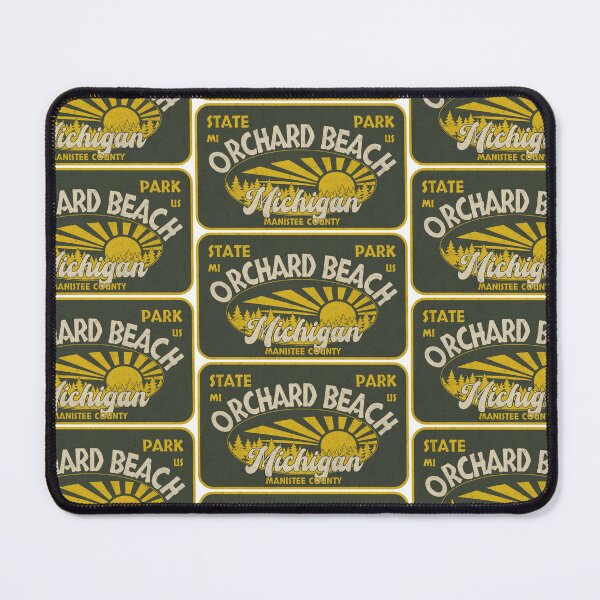 Item preview, Orchard Beach State Park, Manistee County, Michigan, badge design designed and sold by Wanderful-roads.