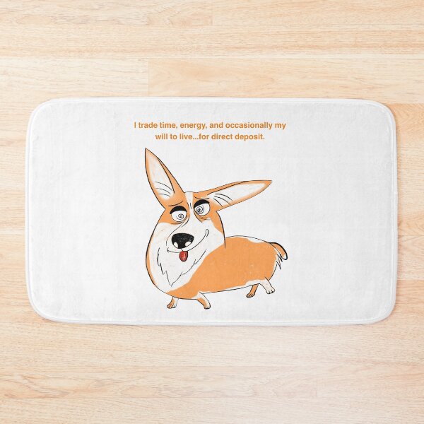 Item preview, exhausted corgi designed and sold by MirelaBadea.