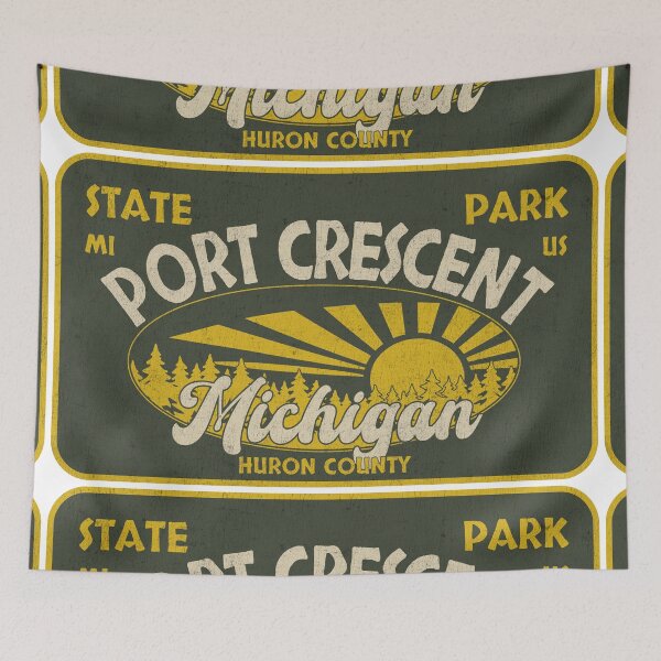 Item preview, Port Crescent State Park, Huron County, Michigan, badge design designed and sold by Wanderful-roads.