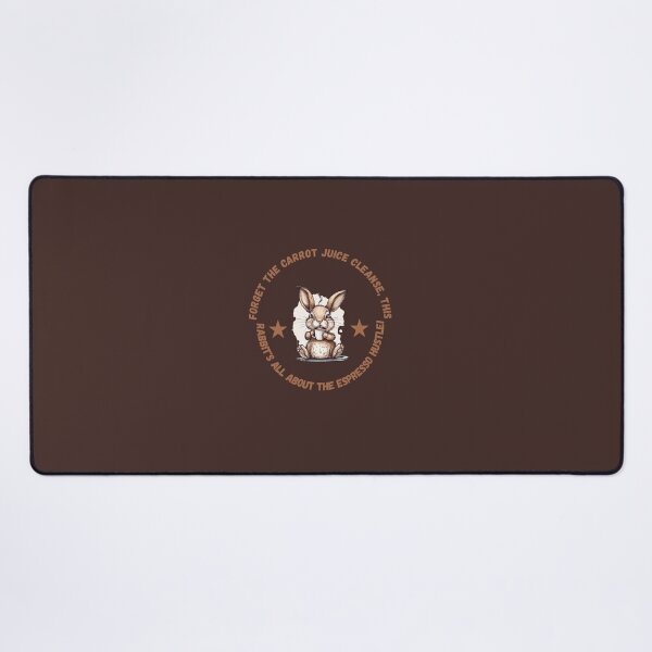 Item preview, Forget the Carrot Juice Rabbit Espresso Hustle Coffee Lover designed and sold by tineldesign.