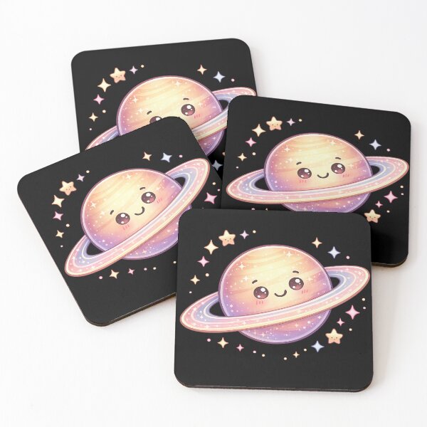 Item preview, Cute Saturn Planet Kawaii designed and sold by redsharkuk.