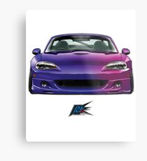 MAZDA miata NB two tone purple Metal Print