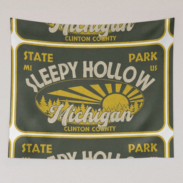 Item preview, Sleepy Hollow State Park, Clinton County, Michigan, badge design designed and sold by Wanderful-roads.