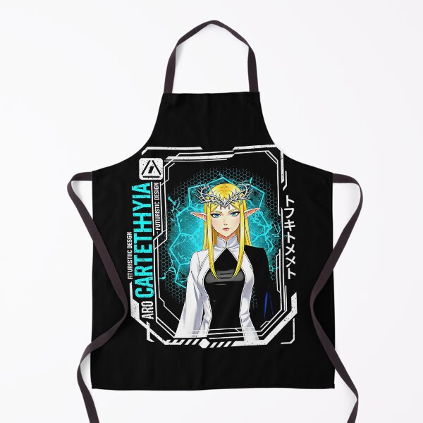 Artikelvorschau, Cartethyia Blonde Elf Girl Thorn Crown Teal Lightning Cyber Hex Grid Futuristic entworfen und verkauft von graphixpolash.