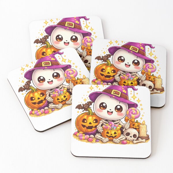Item preview, Cute Spooky Halloween Skeleton Kawaii designed and sold by redsharkuk.