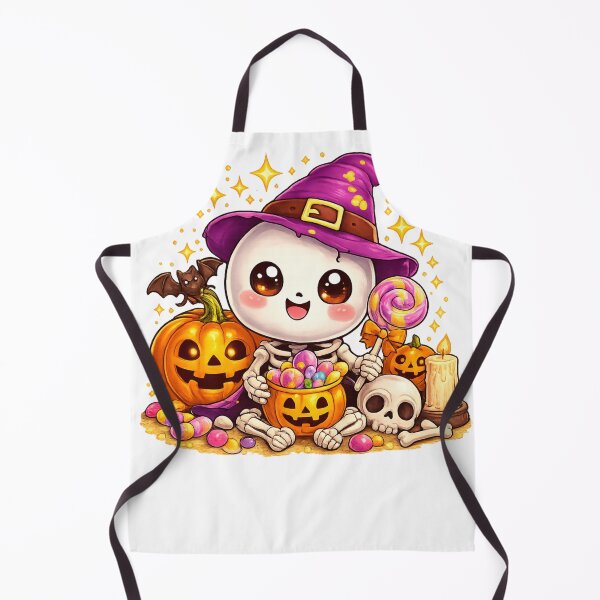 Aperçu de l'œuvre Squelette mignon et effrayant pour Halloween, style kawaii créée et vendue par redsharkuk.