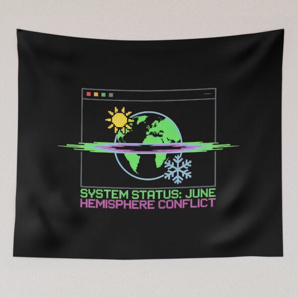Item preview, Geeky June Hemisphere Conflict Pixel Art Retro Computing designed and sold by SplashTastic.
