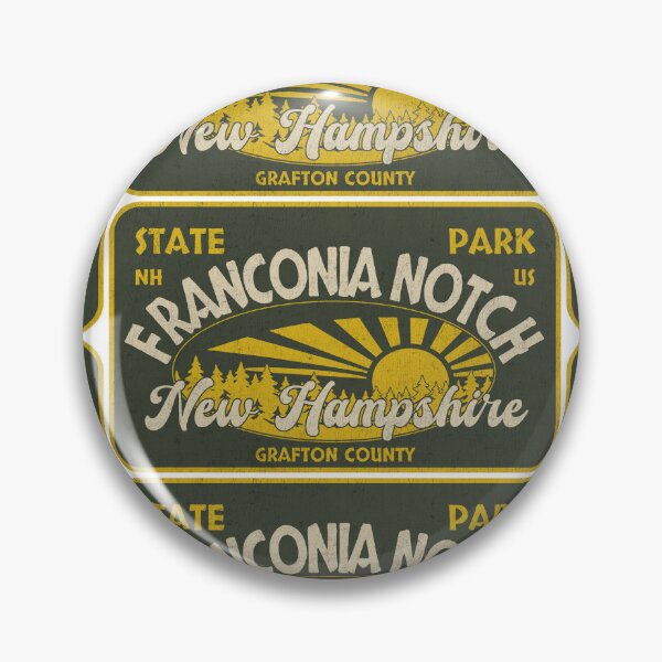 Item preview, Franconia Notch State Park, Grafton County, New Hampshire, badge design designed and sold by Wanderful-roads.