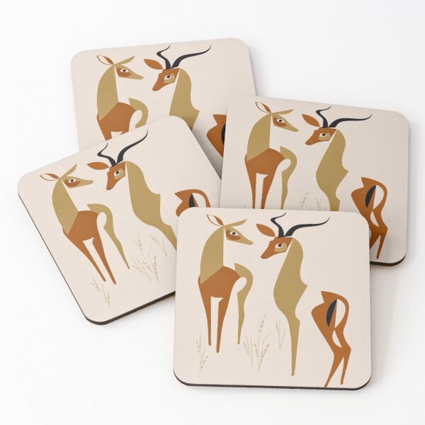 Item preview, Modern deer with shapes  designed and sold by NivyasArtistry.