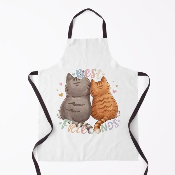 Item preview, Adorable Best Friends Cats Back View Illustration - Grey and Orange Tabby Sticker Design designed and sold by Stickivo.