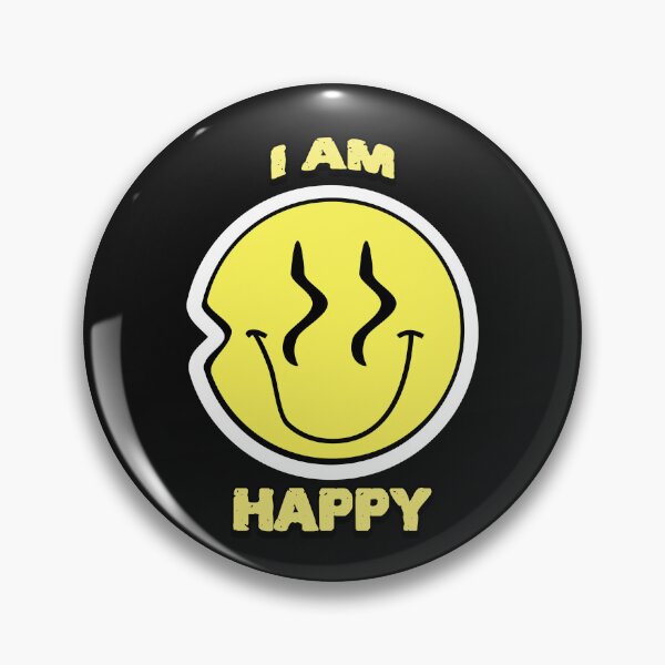 Item preview, I AM HAPPY – Smiley Face Design T-Shirt designed and sold by SQUEEZIN.