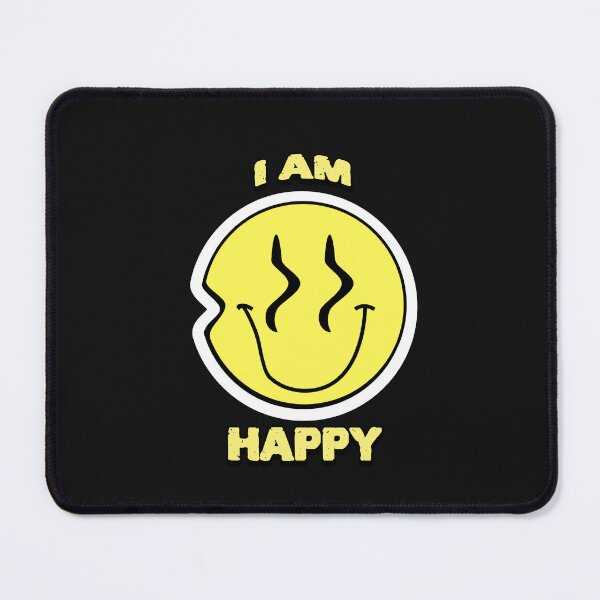 Item preview, I AM HAPPY – Smiley Face Design T-Shirt designed and sold by SQUEEZIN.