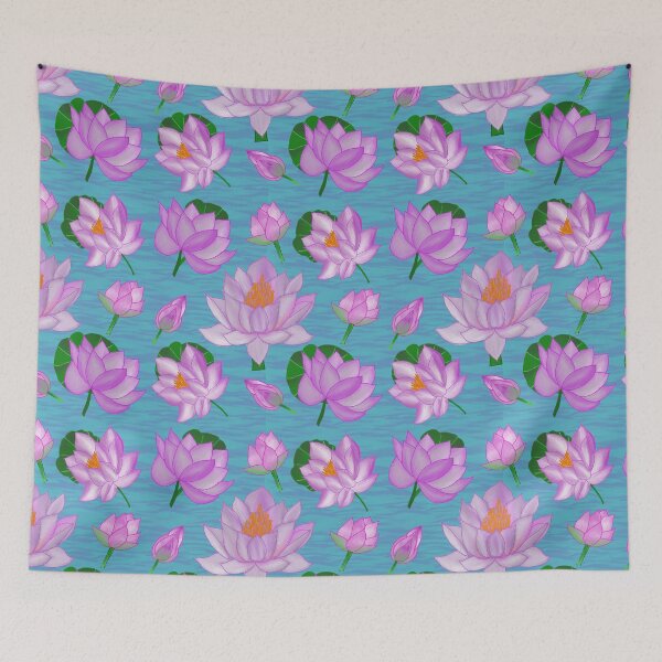Item preview, Lotus Lake Serenade  designed and sold by Svasti Arts and Designs.