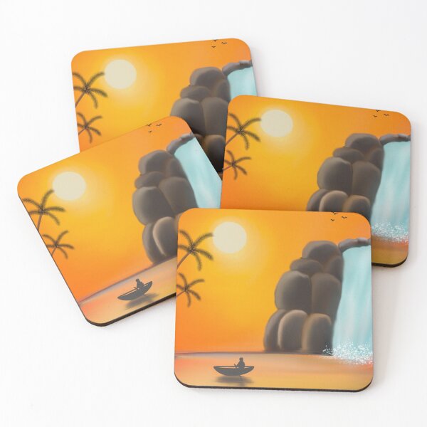 Item preview, Golden Escape by the Waterfall designed and sold by rrr-digitalarts.