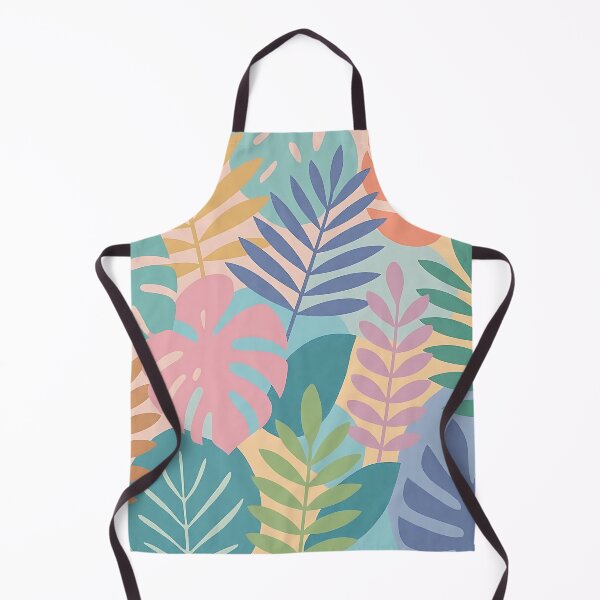 Item preview, Colorful Abstract Tropical Leaves Pattern designed and sold by sks-ai-artist.