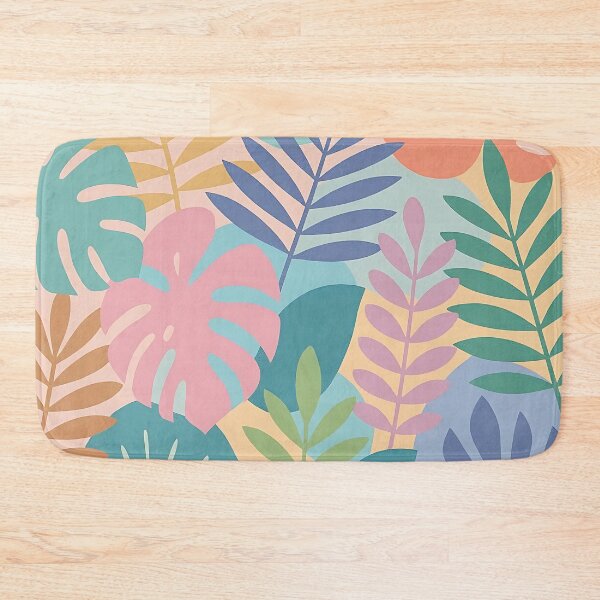 Item preview, Colorful Abstract Tropical Leaves Pattern designed and sold by sks-ai-artist.