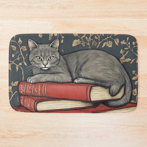 Item preview, How to Lie on Books Like a Cat designed and sold by GrinGalore.