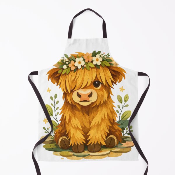 Item preview, Floral Highland Cow - Cute Cottagecore T-Shirt designed and sold by FatmaElhofy.