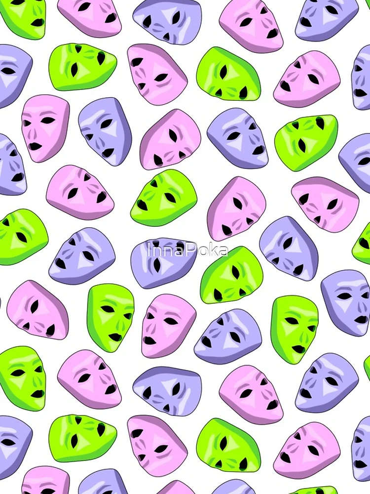 Thumbnail 4 of 4, iPhone Case, Masks II designed and sold by InnaPoka.