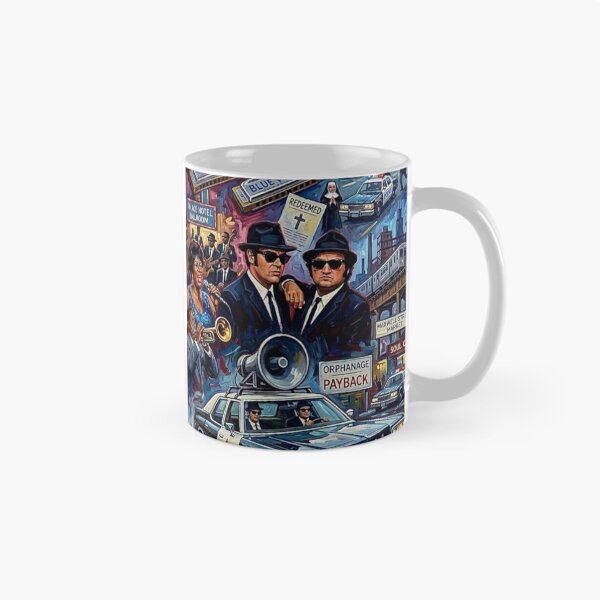 Aperçu de l'œuvre Mission divine : Les Blues Brothers dans le pétrole créée et vendue par Art's Diner.