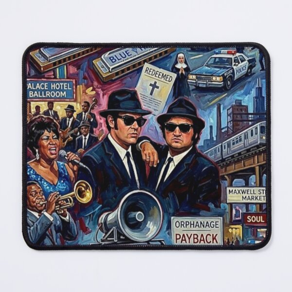 Item preview, Mission from God: The Blues Brothers in Oil designed and sold by Art's Diner.
