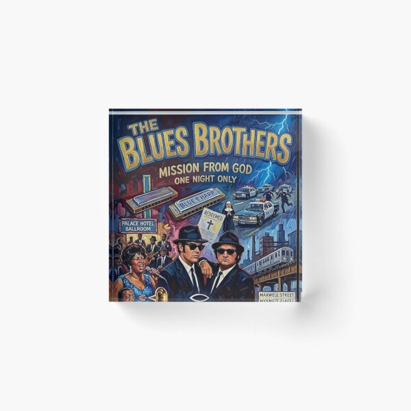 Item preview, Mission from God: The Blues Brothers in Oil designed and sold by Art's Diner.