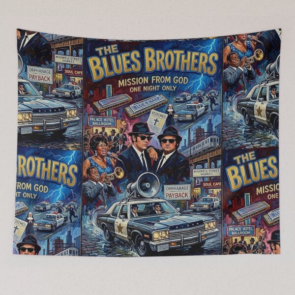Item preview, Mission from God: The Blues Brothers in Oil designed and sold by Art's Diner.