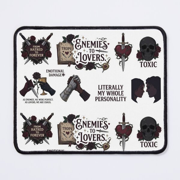 Item preview, Enemies to Lovers Bookish Sticker Pack - Dark Romantasy & Moody Aesthetic designed and sold by Mirosi-S.