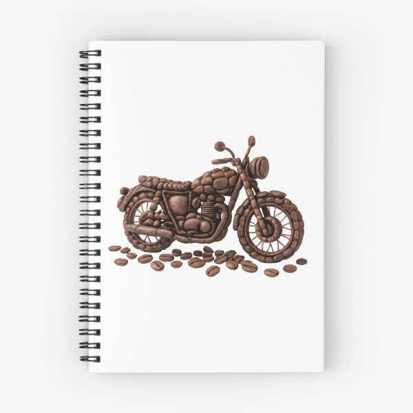 Item preview, Coffee Lover Motorcycle Detailed Bean Engine Art Print designed and sold by Marcu Ioachim.