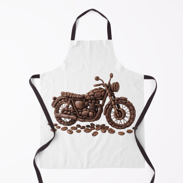 Item preview, Coffee Lover Motorcycle Detailed Bean Engine Art Print designed and sold by Marcu Ioachim.