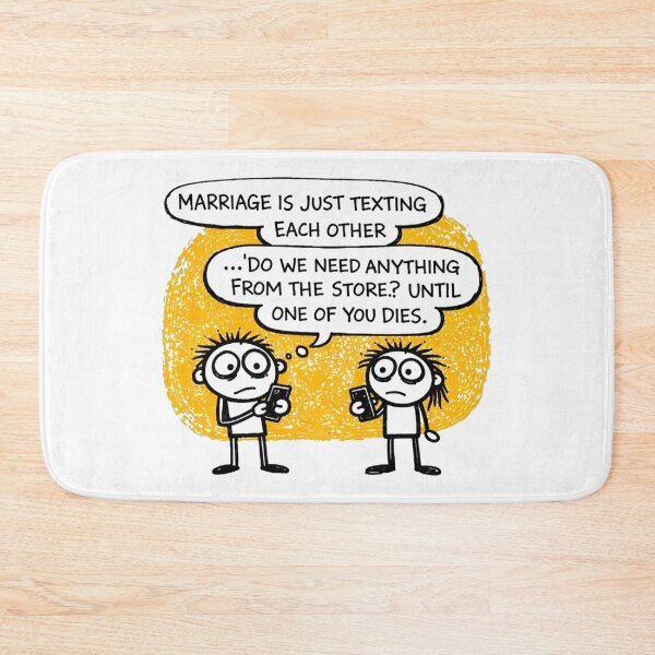 Item preview, Marriage Text Humor designed and sold by Jackson-Will.