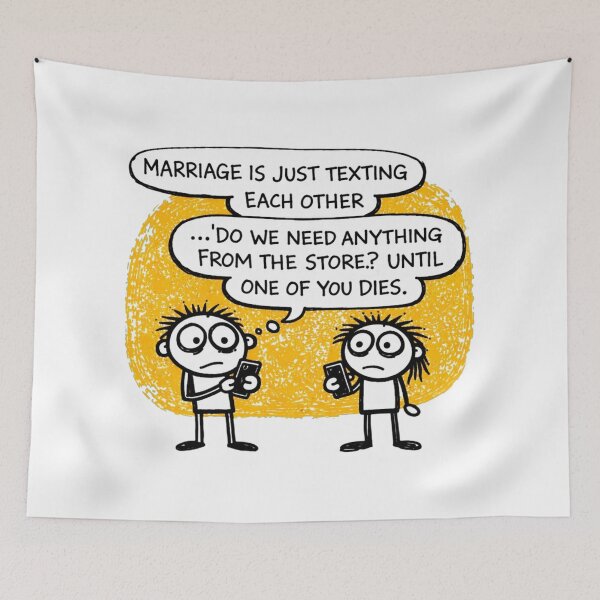 Item preview, Marriage Text Humor designed and sold by Jackson-Will.