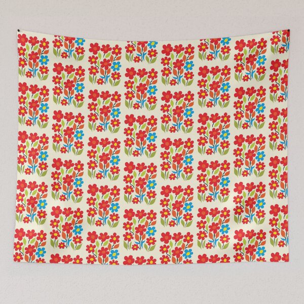 Item preview, Cool Colorful Capacious Folk Floral Abstract Design designed and sold by CharlottePlaceArt.