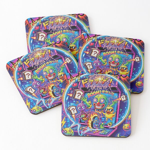 Item preview, KABOOM!! Psychedelic Arcade Explosion - Clown, Octopus & Duck Chaos designed and sold by David Brookes Digital.