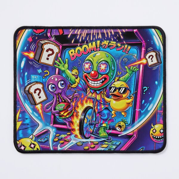 Item preview, KABOOM!! Psychedelic Arcade Explosion - Clown, Octopus & Duck Chaos designed and sold by David Brookes Digital.