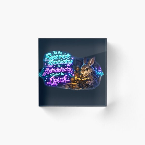 Item preview, Silence is Loud Neon Rabbit Design designed and sold by InnerwayStudio.