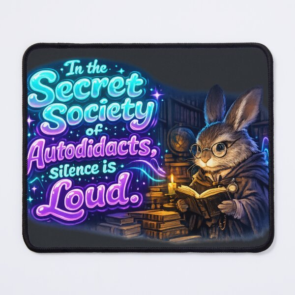 Item preview, Silence is Loud Neon Rabbit Design designed and sold by InnerwayStudio.
