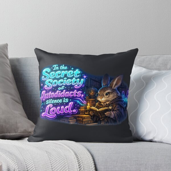 Item preview, Silence is Loud Neon Rabbit Design designed and sold by InnerwayStudio.