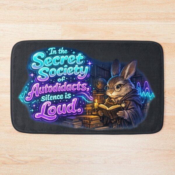 Item preview, Silence is Loud Neon Rabbit Design designed and sold by InnerwayStudio.