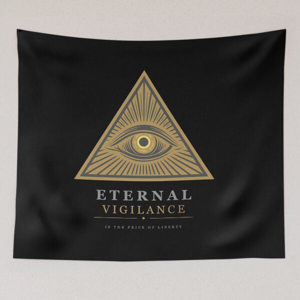 Item preview, Eternal Vigilance Price of Liberty - Eye of Providence Golden Triangle designed and sold by charlypicazo.