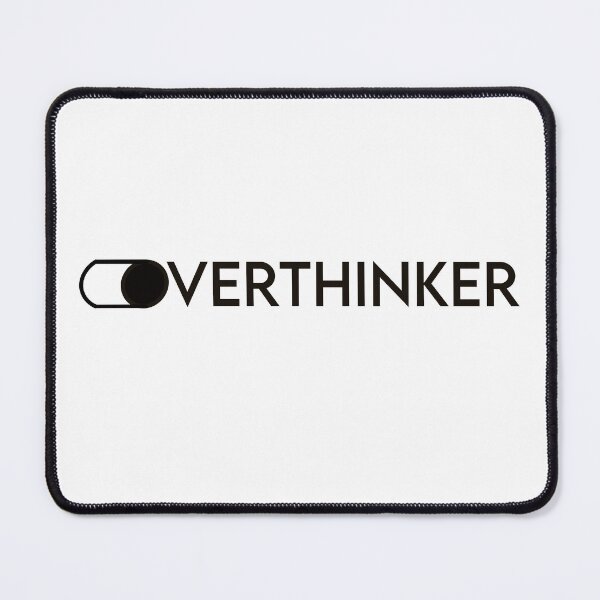 Item preview, Minimal Overthinker Toggle Design Black and White designed and sold by MYNDesigns.