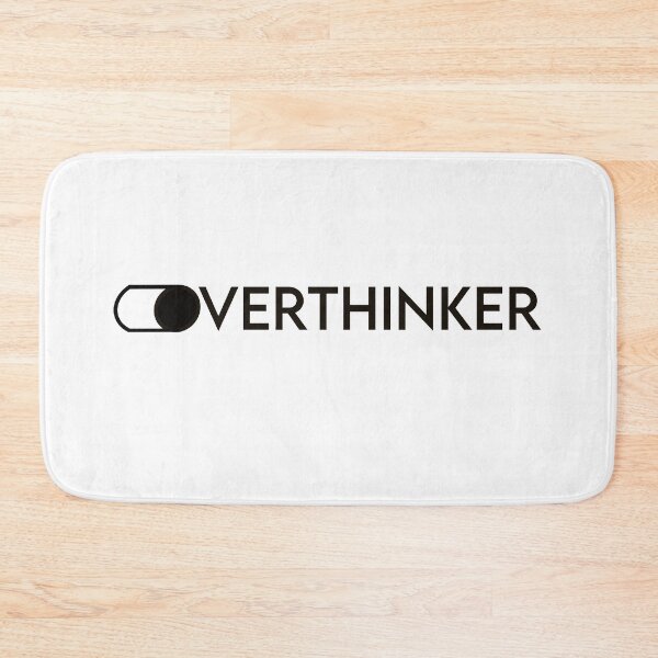 Item preview, Minimal Overthinker Toggle Design Black and White designed and sold by MYNDesigns.