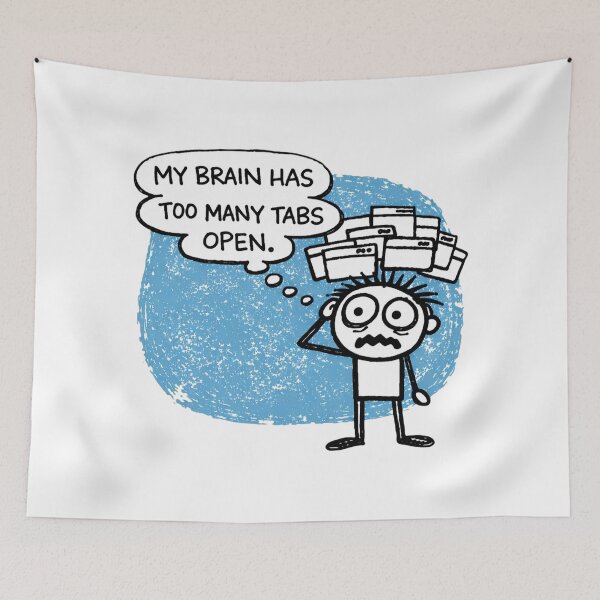 Item preview, Too Many Tabs designed and sold by Jackson-Will.