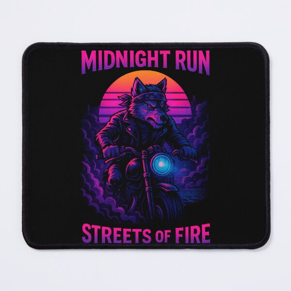 Item preview, Synthwave Biker Wolf Motorcycle Art designed and sold by SholoStudio.