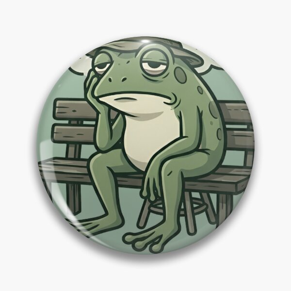 Item preview, Overthinking Again Frog Shirt – Funny Anxiety Meme Introvert Tee designed and sold by ZyxDes.