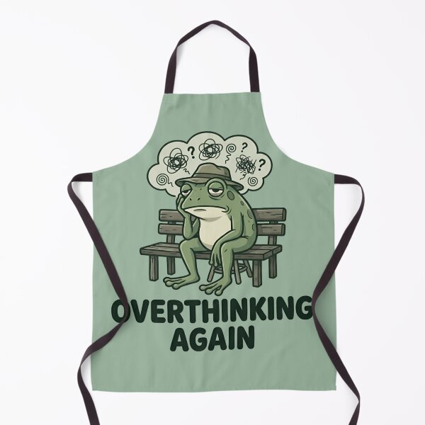 Item preview, Overthinking Again Frog Shirt – Funny Anxiety Meme Introvert Tee designed and sold by ZyxDes.