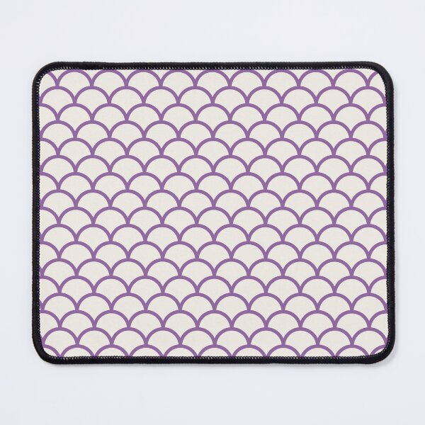 Item preview, Cream And Purple Mermaid Scales Pattern designed and sold by pattern-archive.