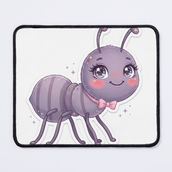 Item preview, Adorable Royal Purple Ant Princess Sticker - Cute Furry Character with Crown, Jewels, and Crystals designed and sold by Stickivo.